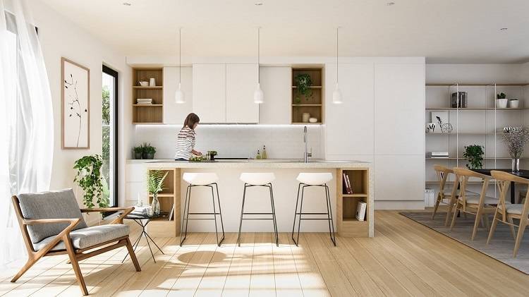 Không gian phòng bếp là vấn đề hàng đầu trong lựa chọn tủ bếp