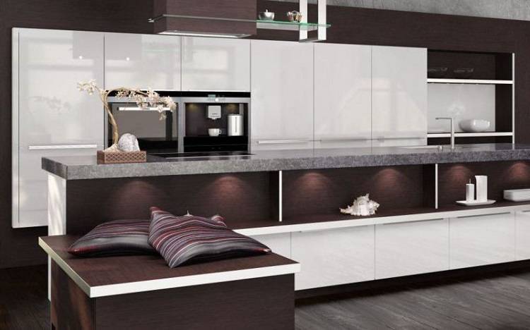 Màu sắc trang nhã cho nội thất bếp cao cấp