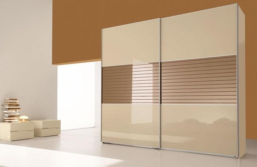 Mẫu tủ quần áo acrylic 2 cánh lùa sang trọng, hiện đại
