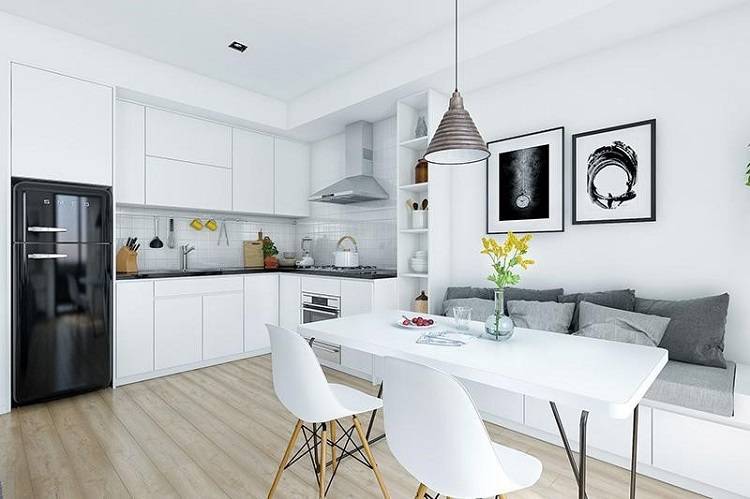 Tủ bếp thông minh tích hợp đồ vật