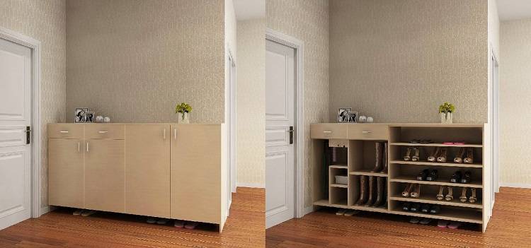 Thiết kế tủ giày Acrylic hiện đại