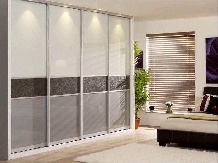 Tủ quần áo acrylic 4 buồng hiện đại sang trọng cho căn phòng ngủ của bạn