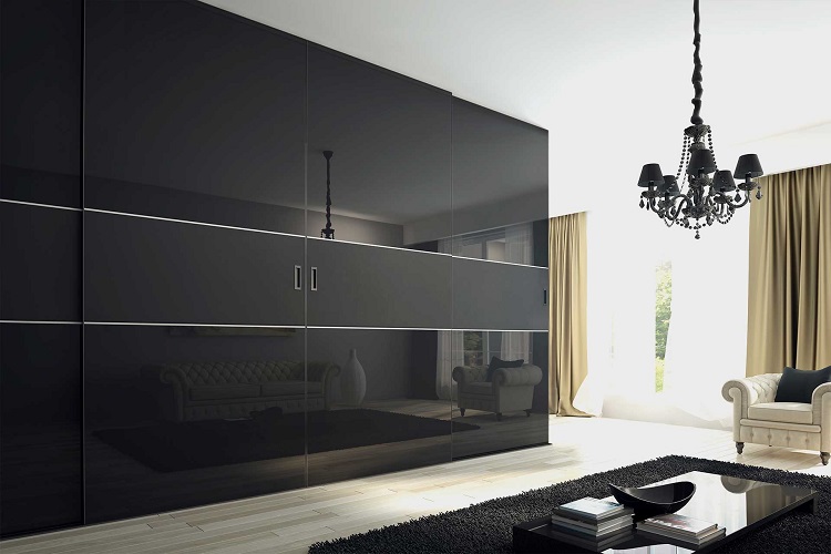 Tủ quần áo acrylic không đường line